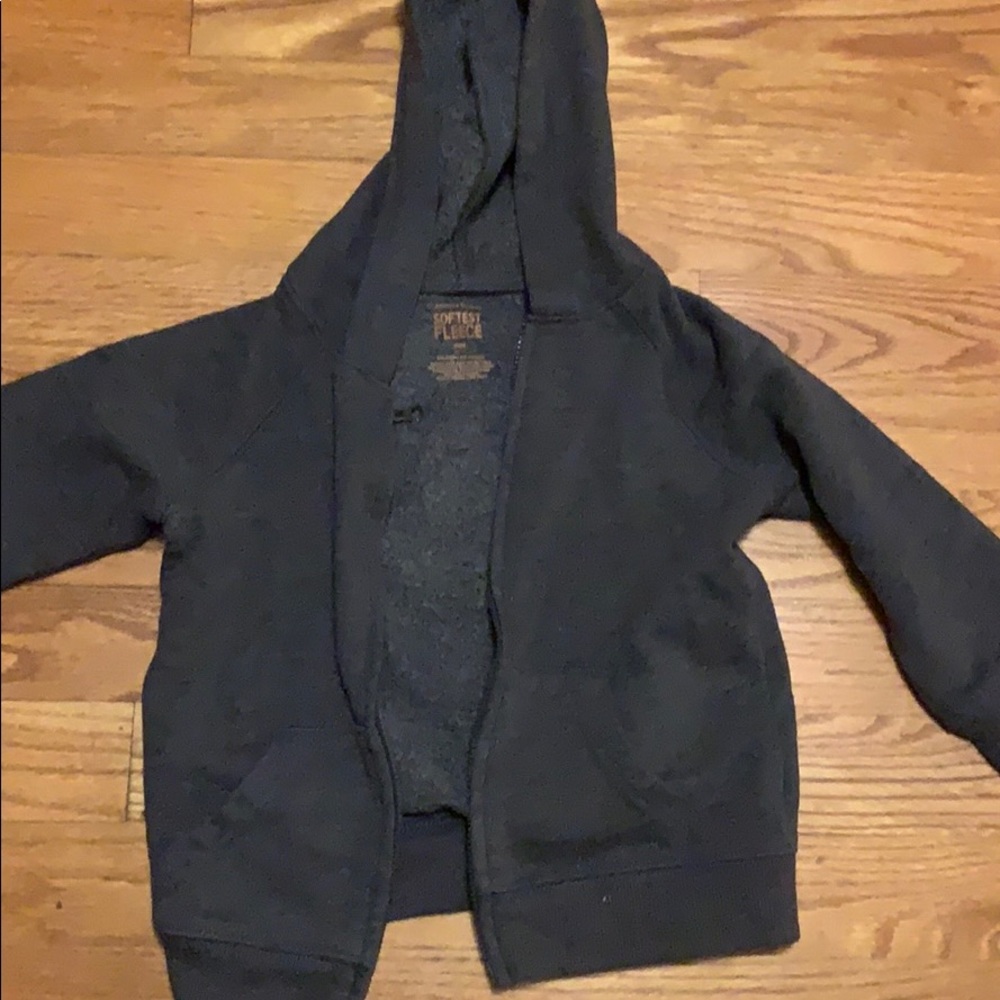 Jumping bean gray zip up hoodie